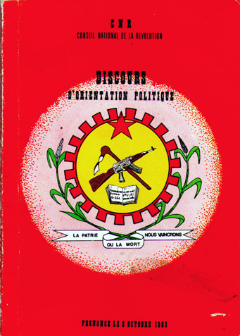 Discours d'orientation politique, DOP, Thomas Sankara, octobre 1983, Haute Volta, Conseil national de la révolution