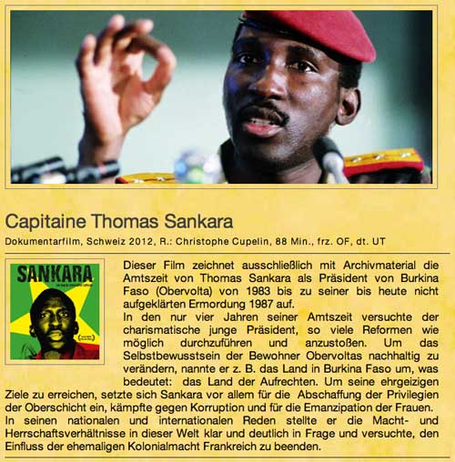 Augen Blicke Afrika, Afrikanisches Filmfestival Hamburg, Allemagne, 30 octobre - 9 novembre 2014
