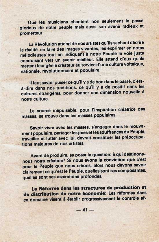 Discours d'orientation politique Thomas Sankara, DOP, 2 octobre 1983