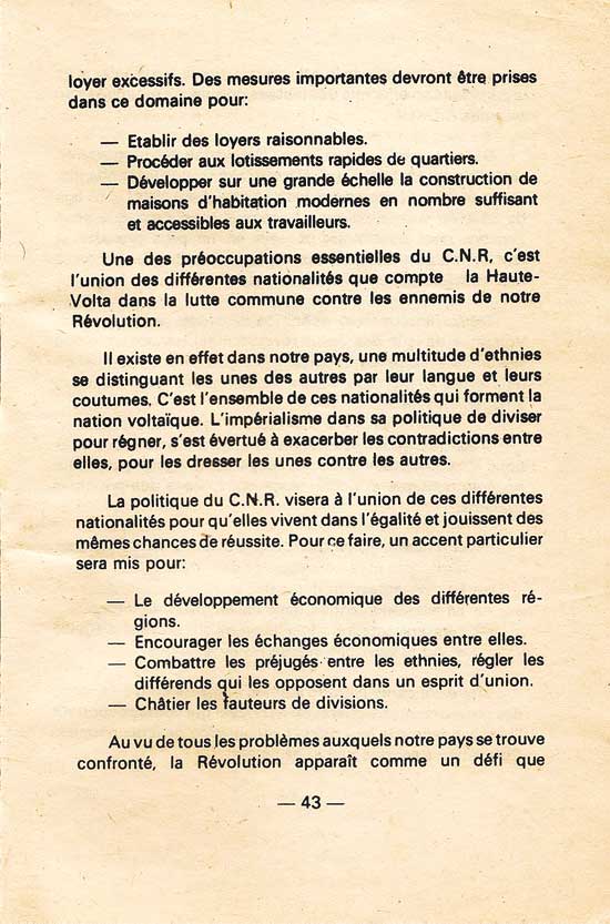 Discours d'orientation politique Thomas Sankara, DOP, 2 octobre 1983