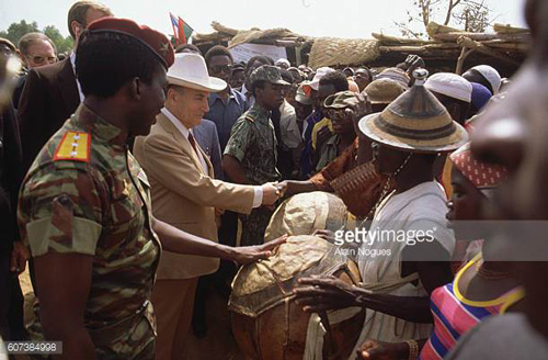 Thomas Sankara et François Mitterrand