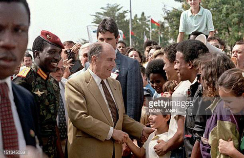 Thomas Sankara et François Mitterrand