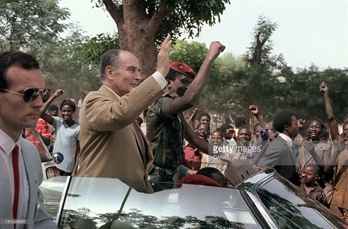 Thomas Sankara et François Mitterrand