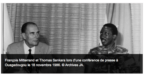 Thomas Sankara et François Mitterrand