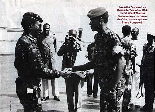 Thomas Sankara et François Mitterrand