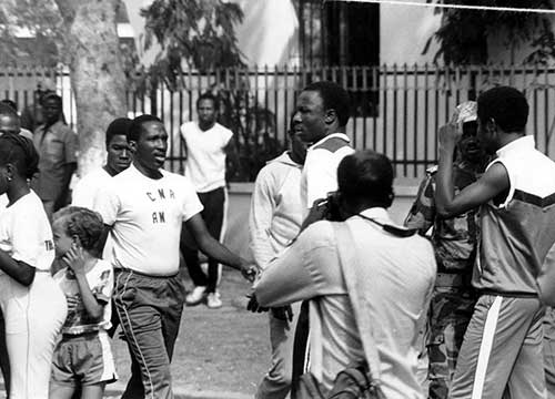 Thomas Sankara et François Mitterrand