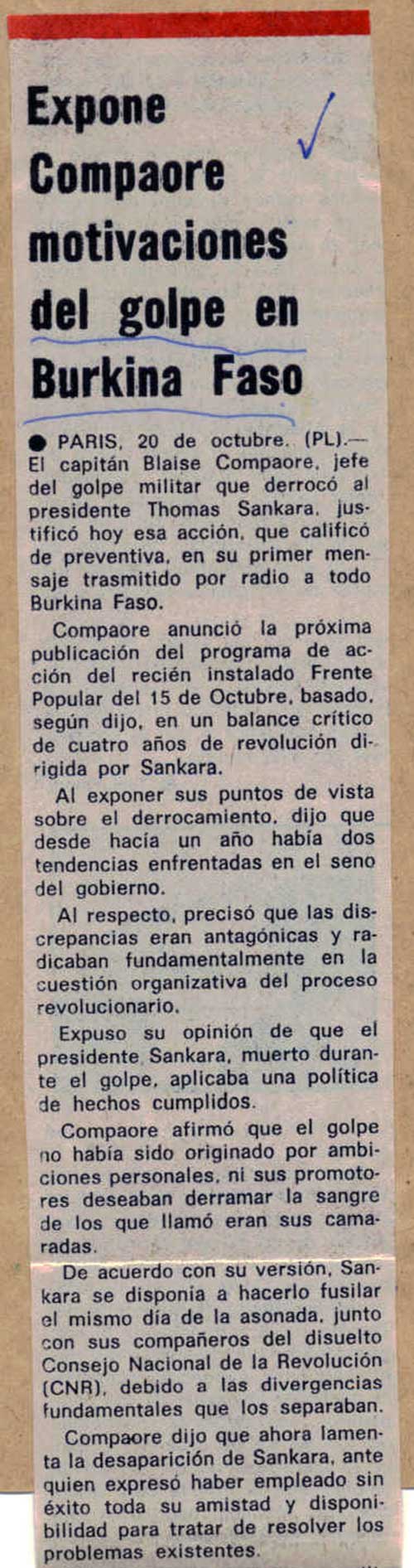 Granma, 1 de octubre de 1984