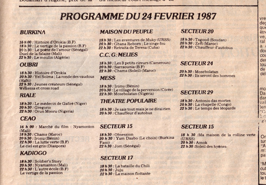 Sidwaya, n° 718, 24 février 1987