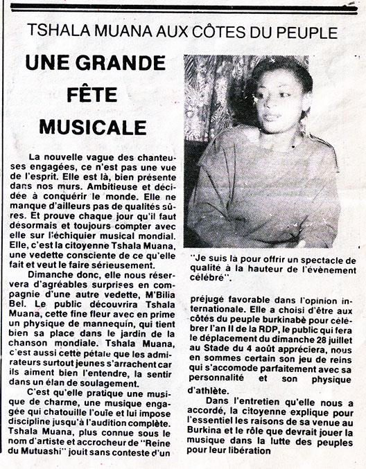 Sidwaya, n° 320, 26 juillet 1985