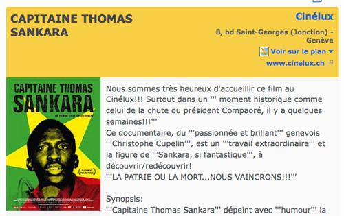 AFRICA HOJE, Mostra de Documentarios Africanos, Rio de Janeiro, Brésil, 4-12 novembre 2014