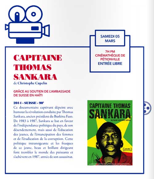 1er Festival du film Francophone de Port-au-Prince Haïti, Cinémathèque de Pétion-ville, 5 mars 2016