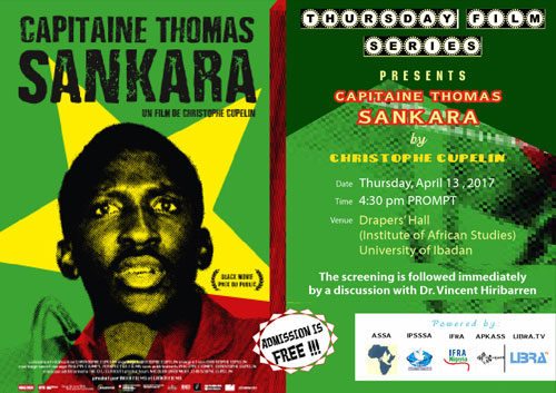 IFRA - Institute of African Studies University of Ibadan, Nigeria, Thursday, April 13, 2017 - 4.30pm prompt The screening will be immediatly followed by a discussion with Dr Vincent Hiribarren