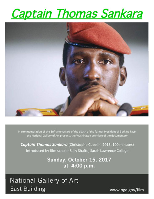 Washington Premiere East Building Auditorium, National Gallery of Art, Washington DC, USA, 15 October 2017, 4:00 pm, Introduced by Sally Shafto