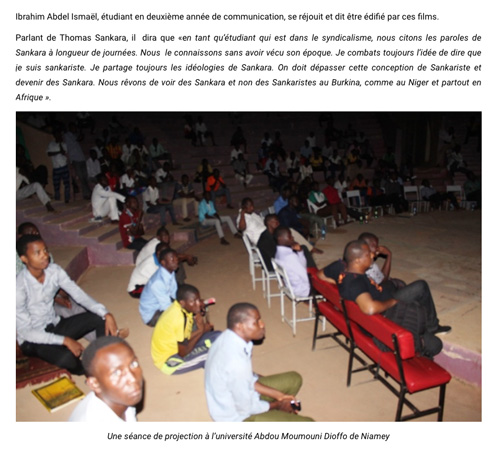 Capitiane Thomas Sankara à Niamey, Niger