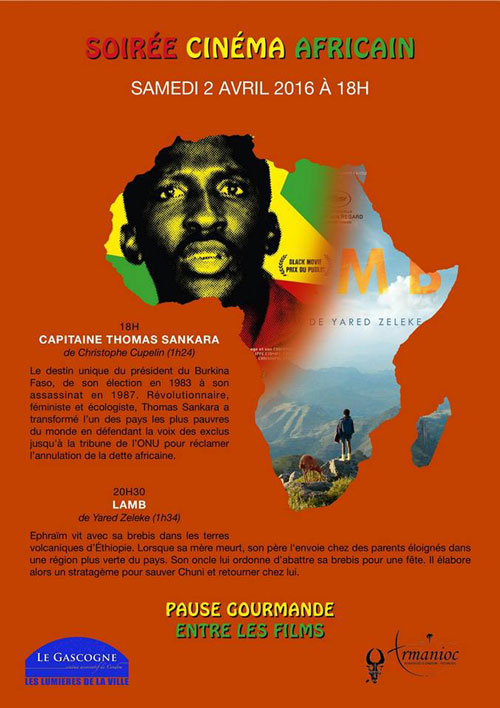 Soirée Cinéma Africain Condom, Cinéma Le Gascogne, 2 avril 2016