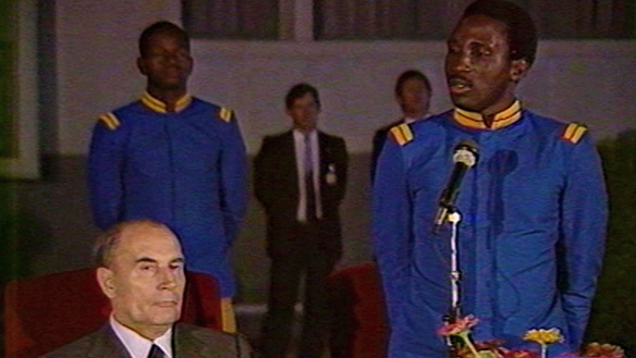 Thomas Sankara et François Mitterrand
